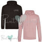 Personalised Initials Heart Couple Hoodies x2