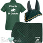 'Cora' Ladies Personalised Matching Equestrian Set - Dressage Design
