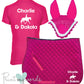 'Cora' Ladies Personalised Matching Equestrian Set - Dressage Design
