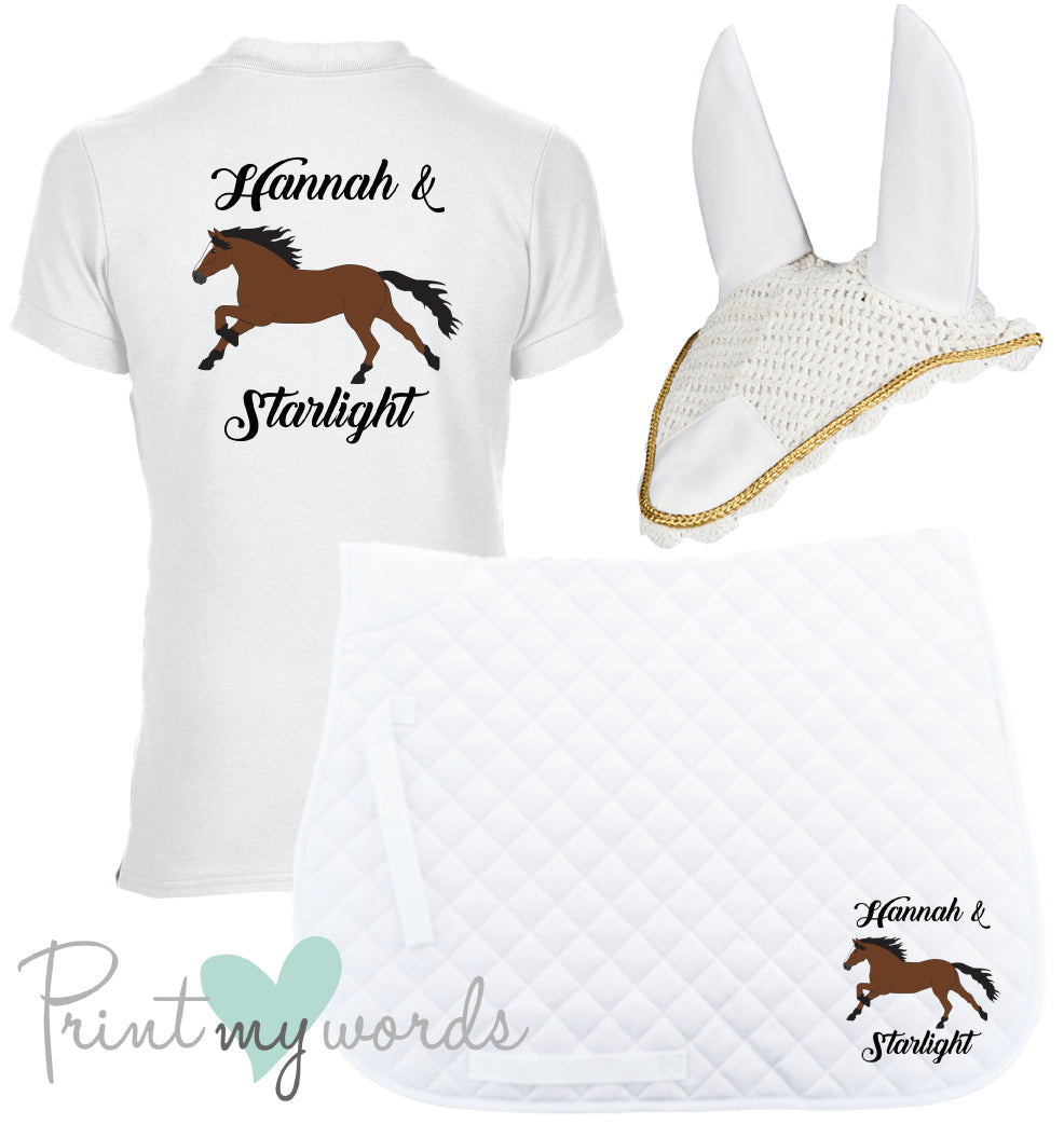 'Cora' Ladies Personalised Matching Equestrian Set - Elegant Design