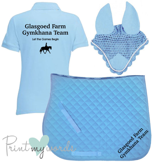 'Cora' Children's Personalised Matching Equestrian Set - Team Design