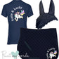 'Cora' Ladies Personalised Matching Equestrian Set - Unicorn Design