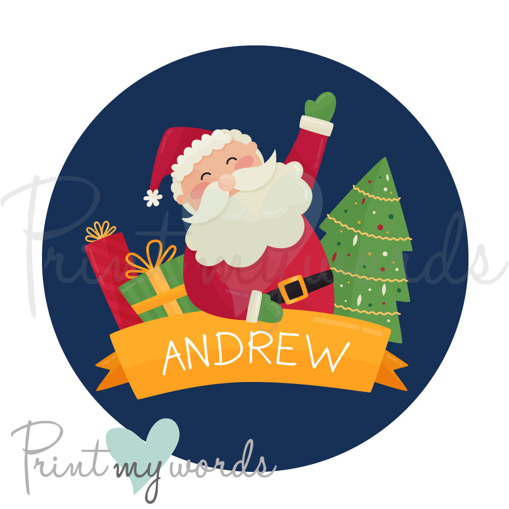 Personalised Christmas Stickers CS08