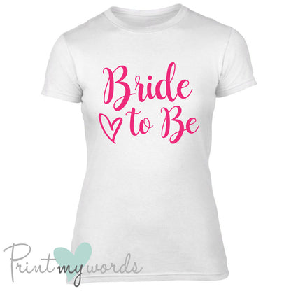 Calligraphy Style Hen Party T-Shirt - Bride To Be