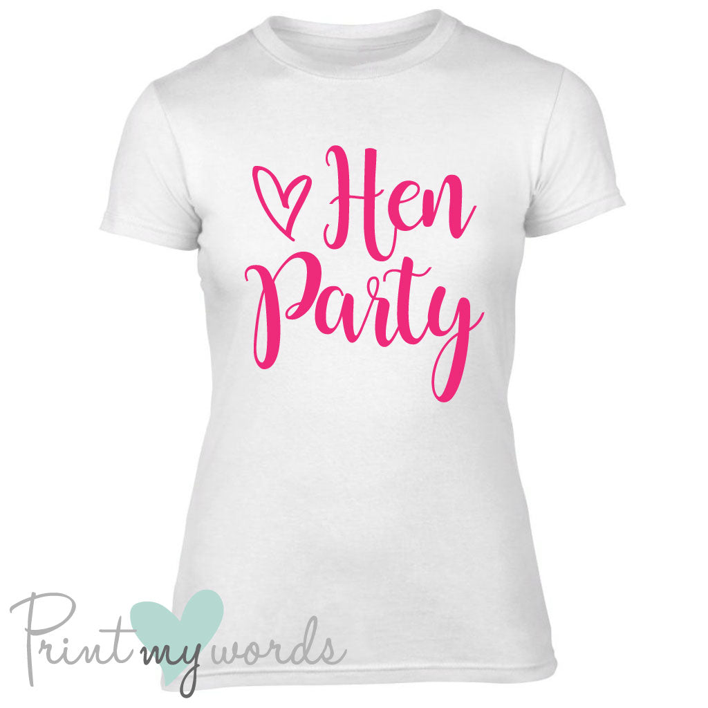 Calligraphy Style Hen Party T-Shirt - Hen Party