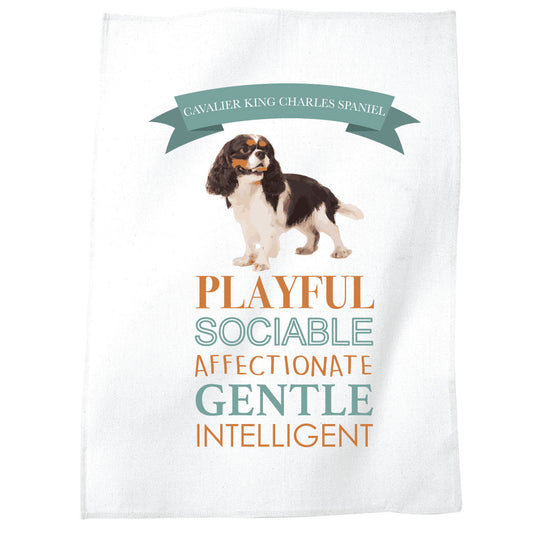 Cavalier King Charles Spaniel Dog Tea Towel