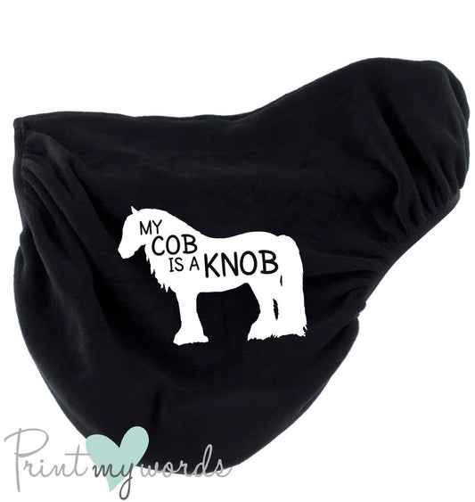 Personalised Fleece Saddle Cover - My Cob is a Knob