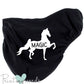 Personalised Fleece Saddle Cover - Saddlebred Design