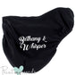 Personalised Fleece Saddle Cover - Script Design
