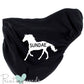 Personalised Fleece Saddle Cover - Thoroughbred Design