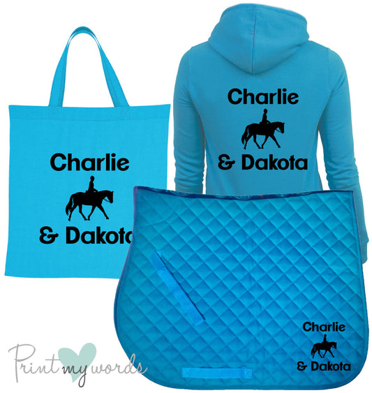 'Dolly' Children's Personalised Matching Equestrian Set - Dressage Design