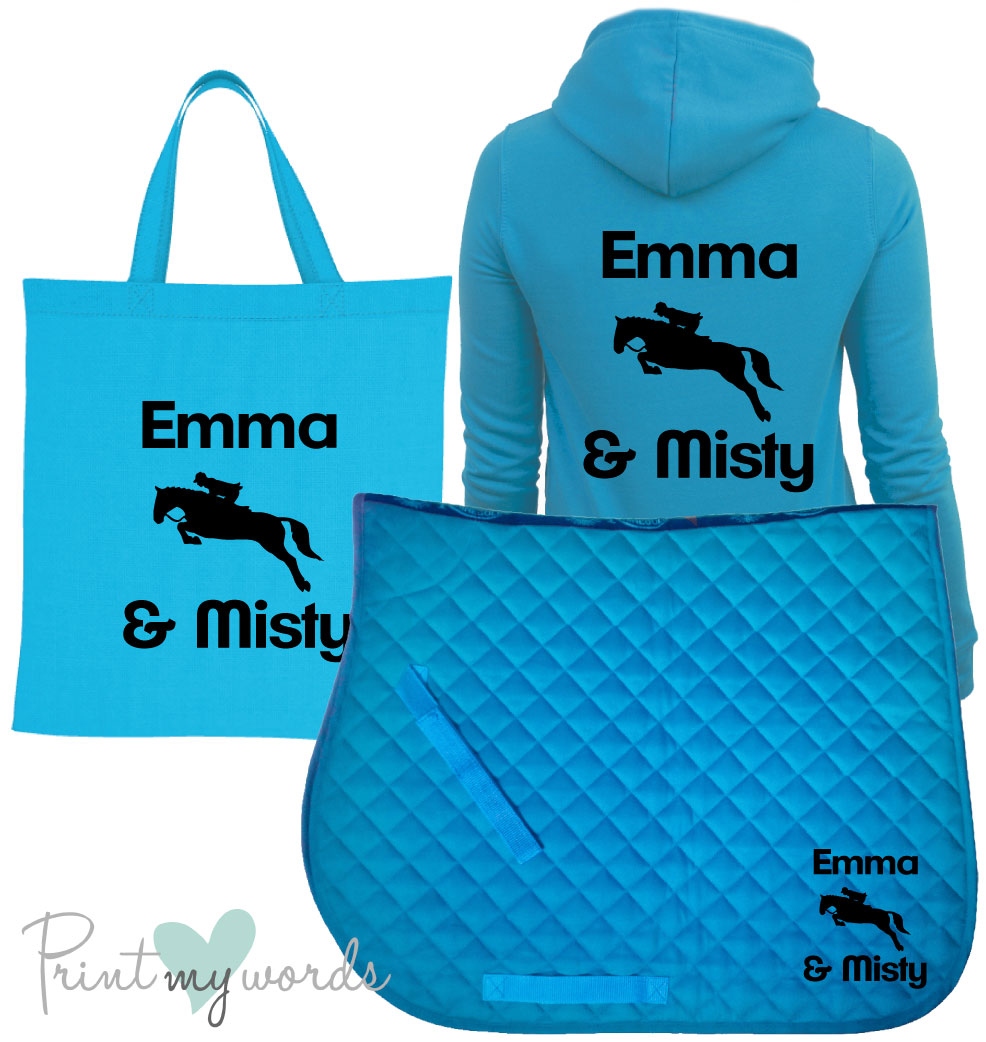 'Dolly' Children's Personalised Matching Equestrian Set - Jumping Design