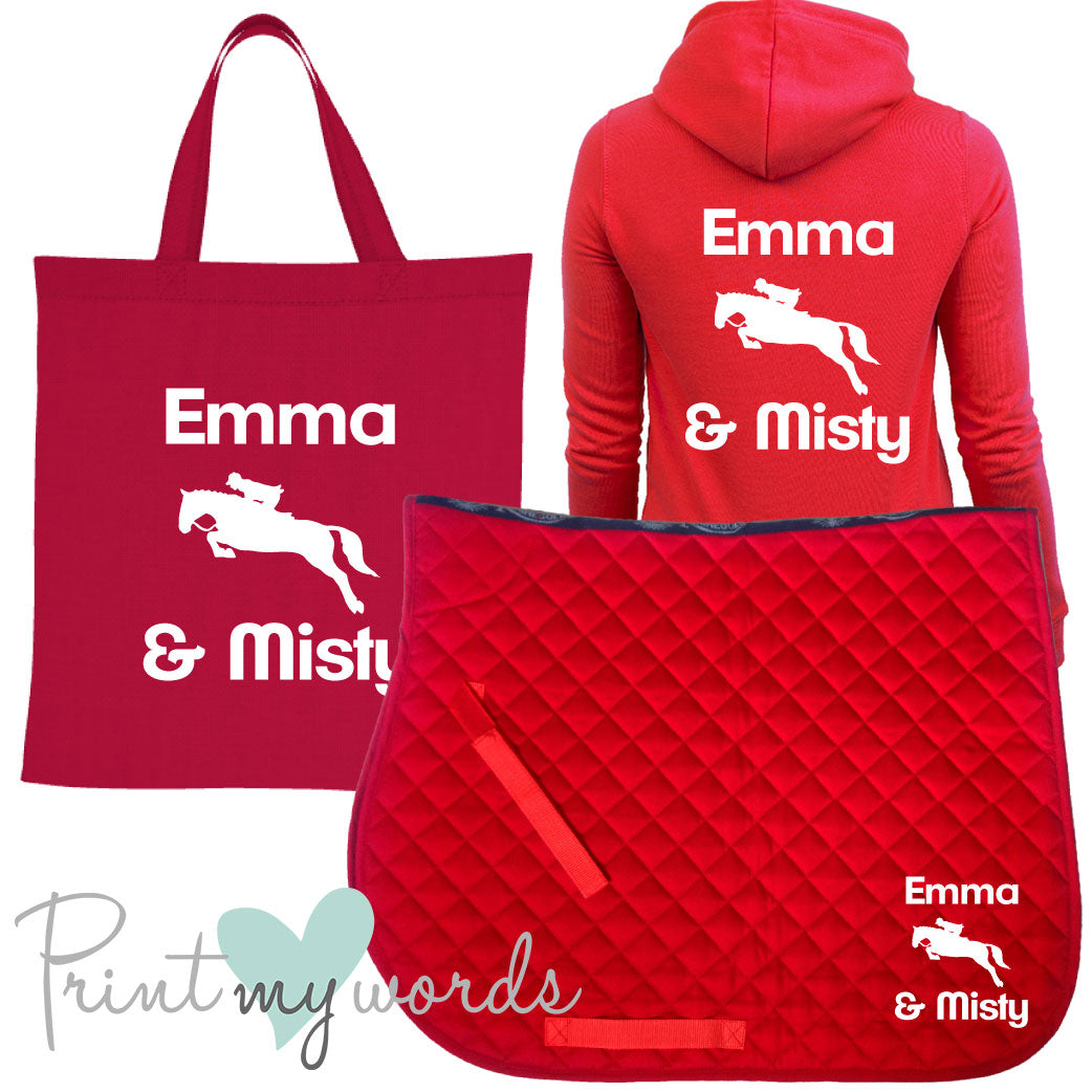'Dolly' Children's Personalised Matching Equestrian Set - Jumping Design