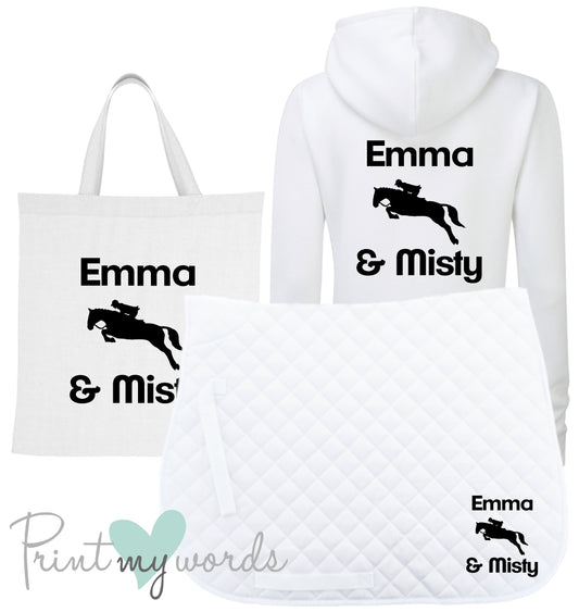 'Dolly' Ladies Personalised Matching Equestrian Set - Jumping Design