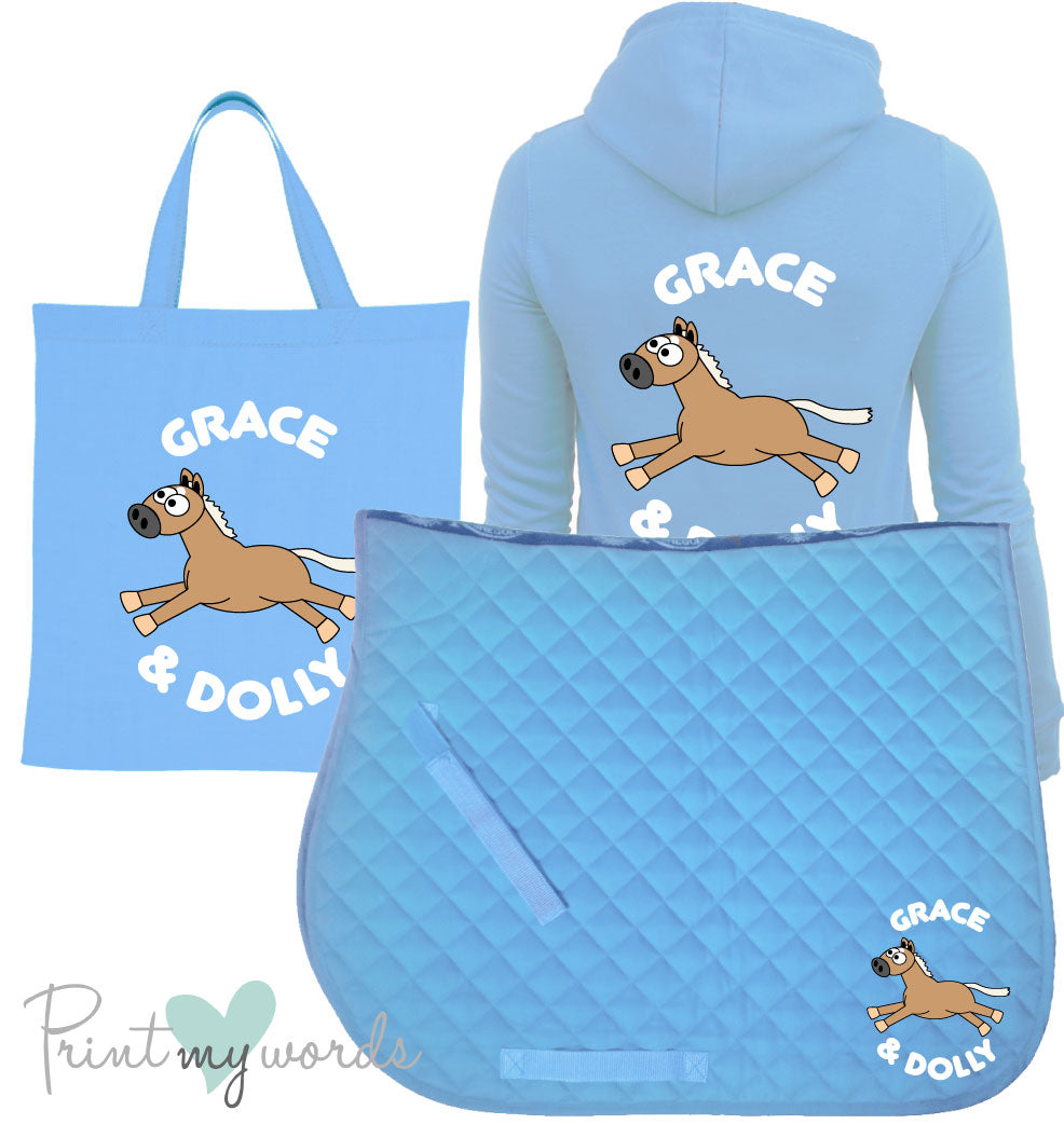 'Dolly' Children's Personalised Matching Equestrian Set - Plodders Design