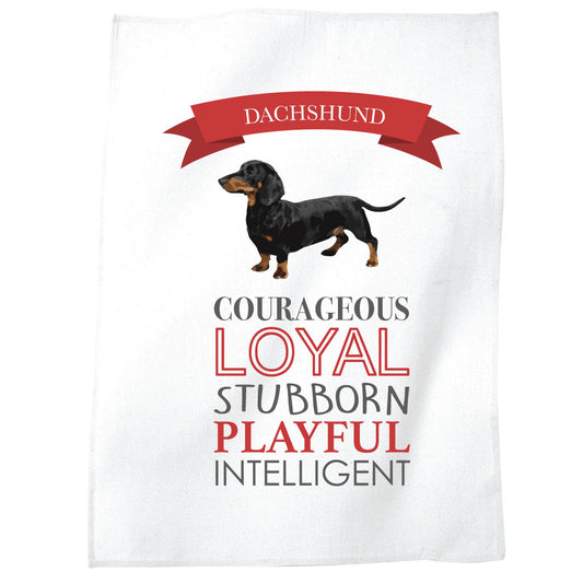 Dachshund Sausage Dog Tea Towel