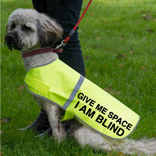 Hi Vis Reflective Dog Vest - BLIND DOG