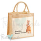 Personalised Easter Egg Hunt Jute Bag - Little Brown Rabbit