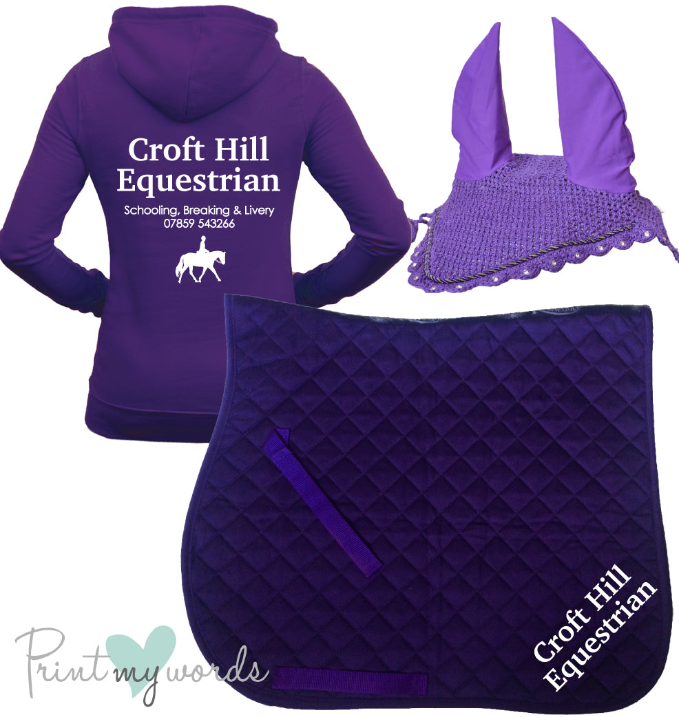 'Freya' Ladies Personalised Matching Equestrian Set - Business Design