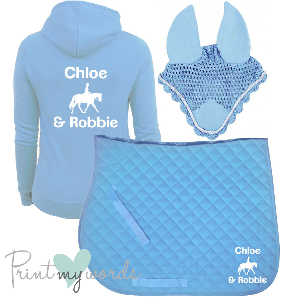 'Freya' Ladies Personalised Matching Equestrian Set - Dressage Design