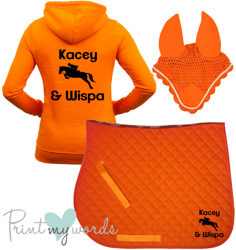 'Freya' Ladies Personalised Matching Equestrian Set - Jumping Design