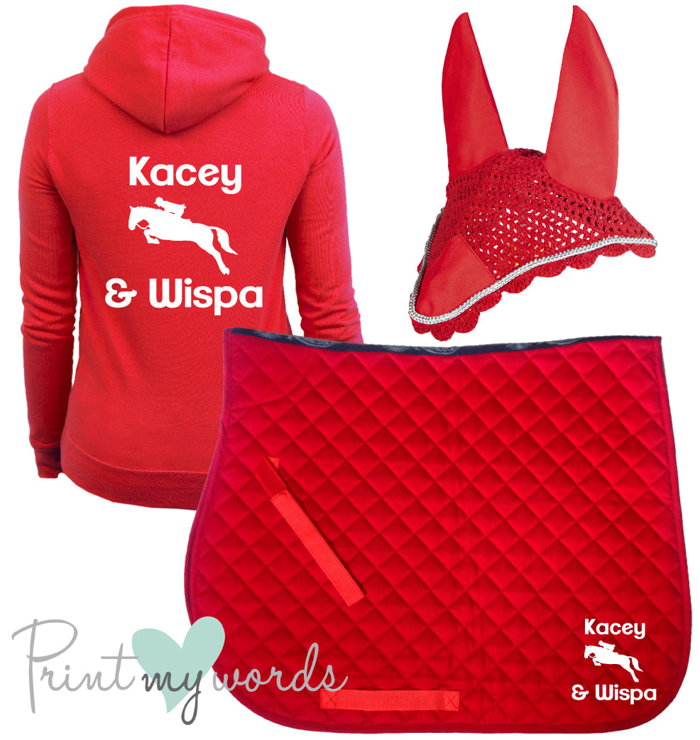 'Freya' Ladies Personalised Matching Equestrian Set - Jumping Design
