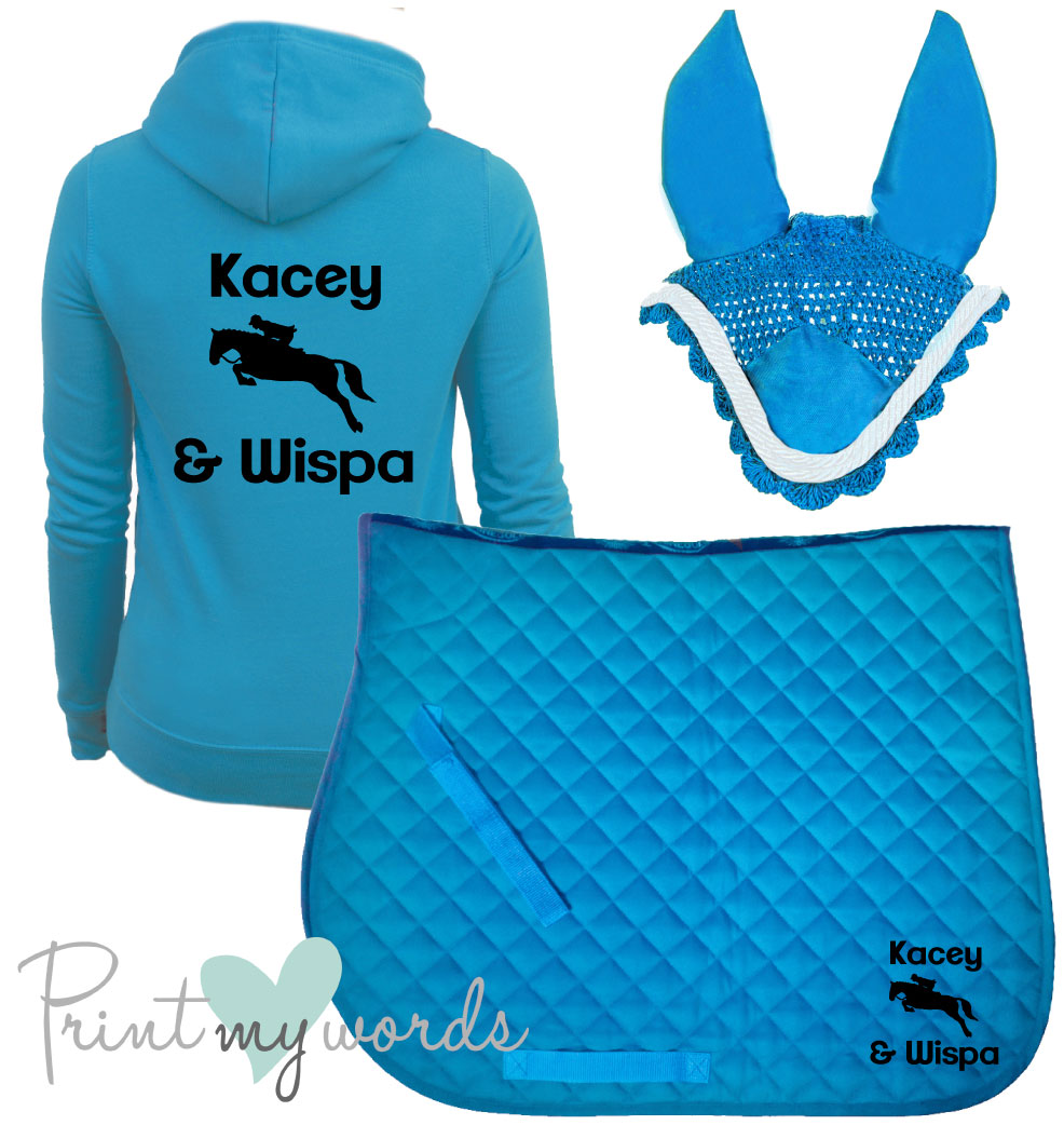 'Freya' Ladies Personalised Matching Equestrian Set - Jumping Design