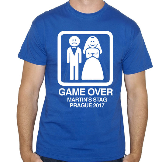 Game Over Personalised Stag T-Shirt