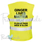 High Visibility Hi Vis Equestrian Reflective Vest Tabard Waistcoat GINGER LIVES MATTER