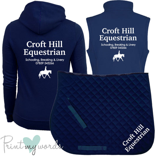 'Ginny' Ladies Personalised Matching Equestrian Set - Business Design