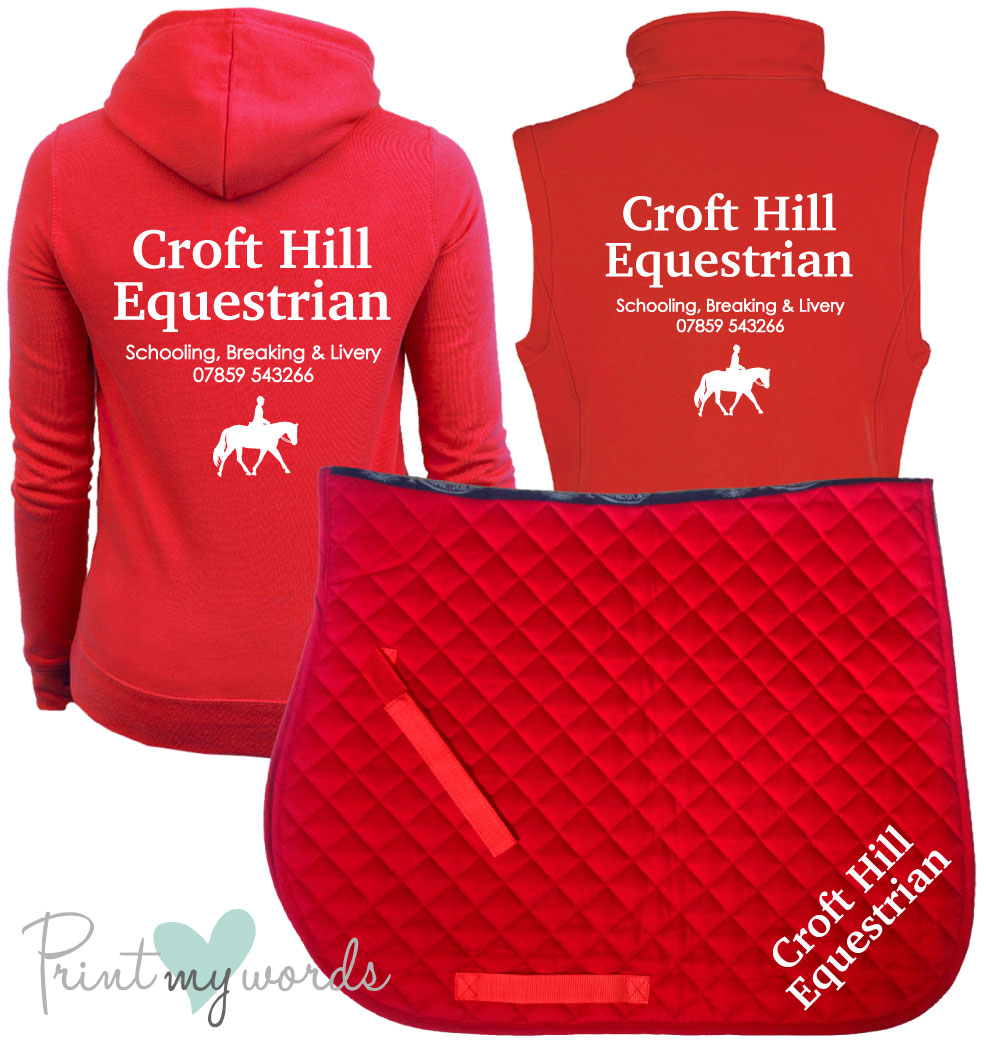 'Ginny' Ladies Personalised Matching Equestrian Set - Business Design