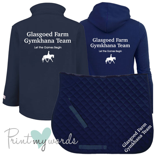 'Ginny' Children's Personalised Matching Equestrian Set - Team Design