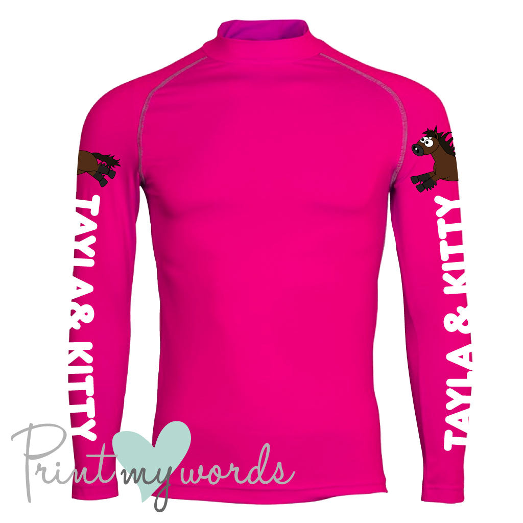 Plodders Children's Personalised XC Long Sleeve Baselayer