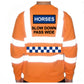 Unisex Hi-Vis Reflective Jumper/Sweatshirt - HORSES SLOW DOWN PASS WIDE