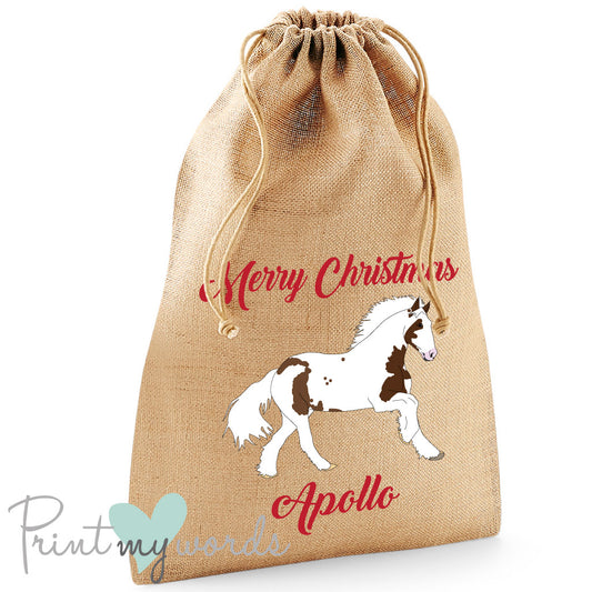 Personalised Heavy Horse Equestrian Christmas Sack