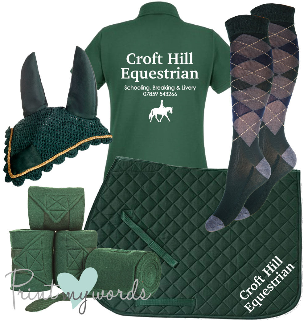 'Ivy' Ladies Personalised Matching Equestrian Set - Business Design