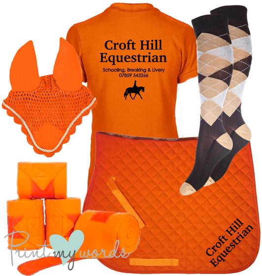 'Ivy' Ladies Personalised Matching Equestrian Set - Business Design