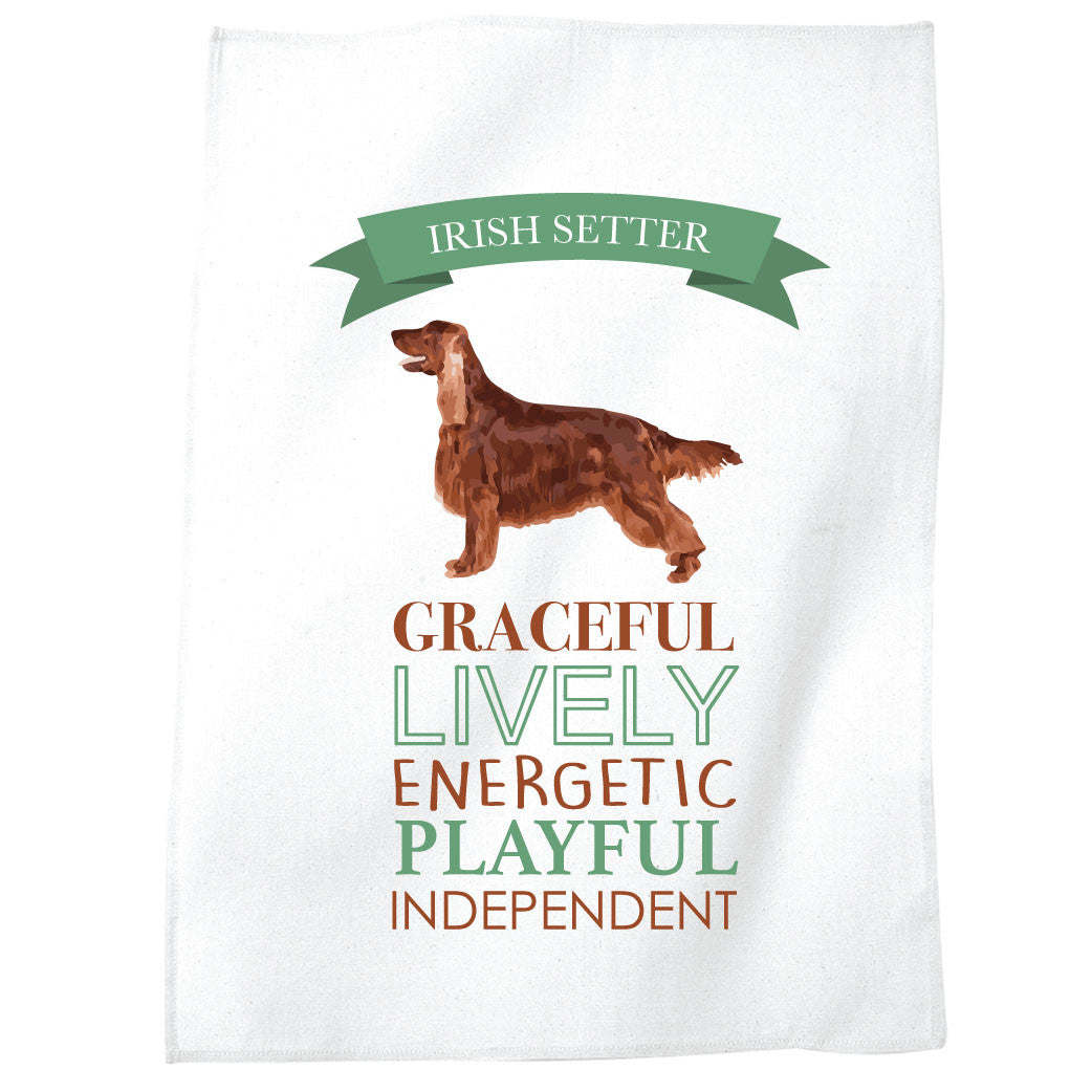 Irish Setter Dog Tea Towel