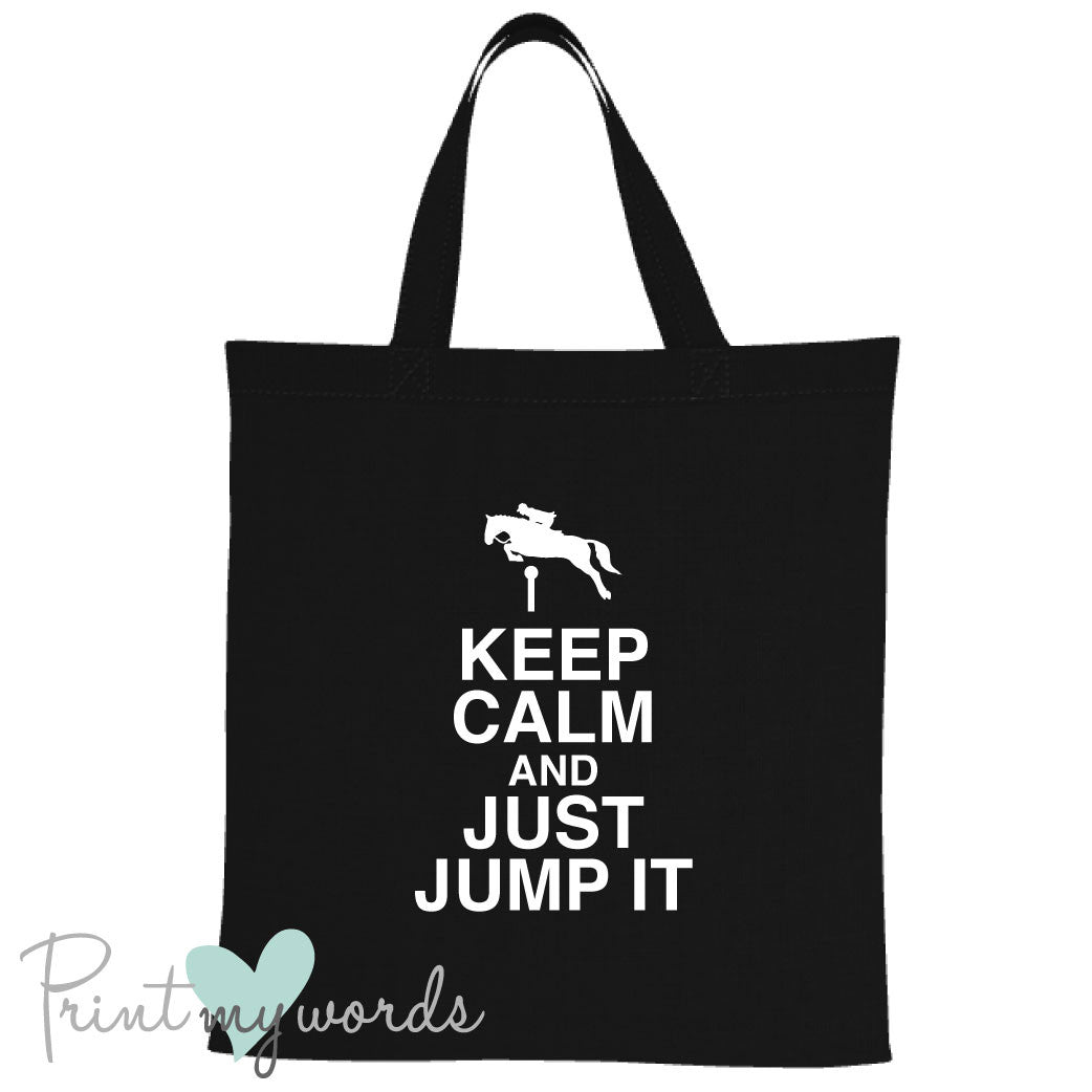 Keep Calm Funny Equestrian Tote Bag