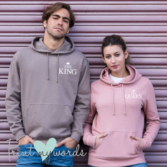 King and Queen Couple Hoodies x2