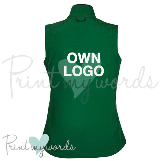 Ladies Personalised Equestrian Luxe Softshell Gilet Bodywarmer - Own Logo