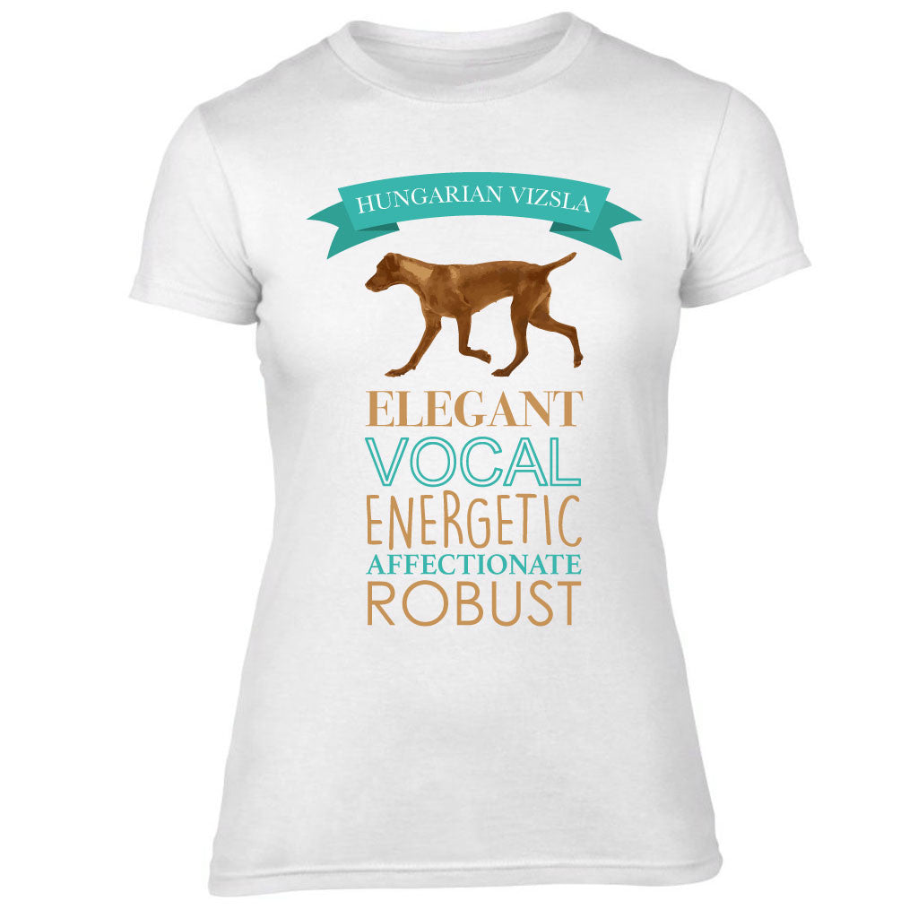 Ladies Hungarian Vizsla Dog Breed T-Shirt
