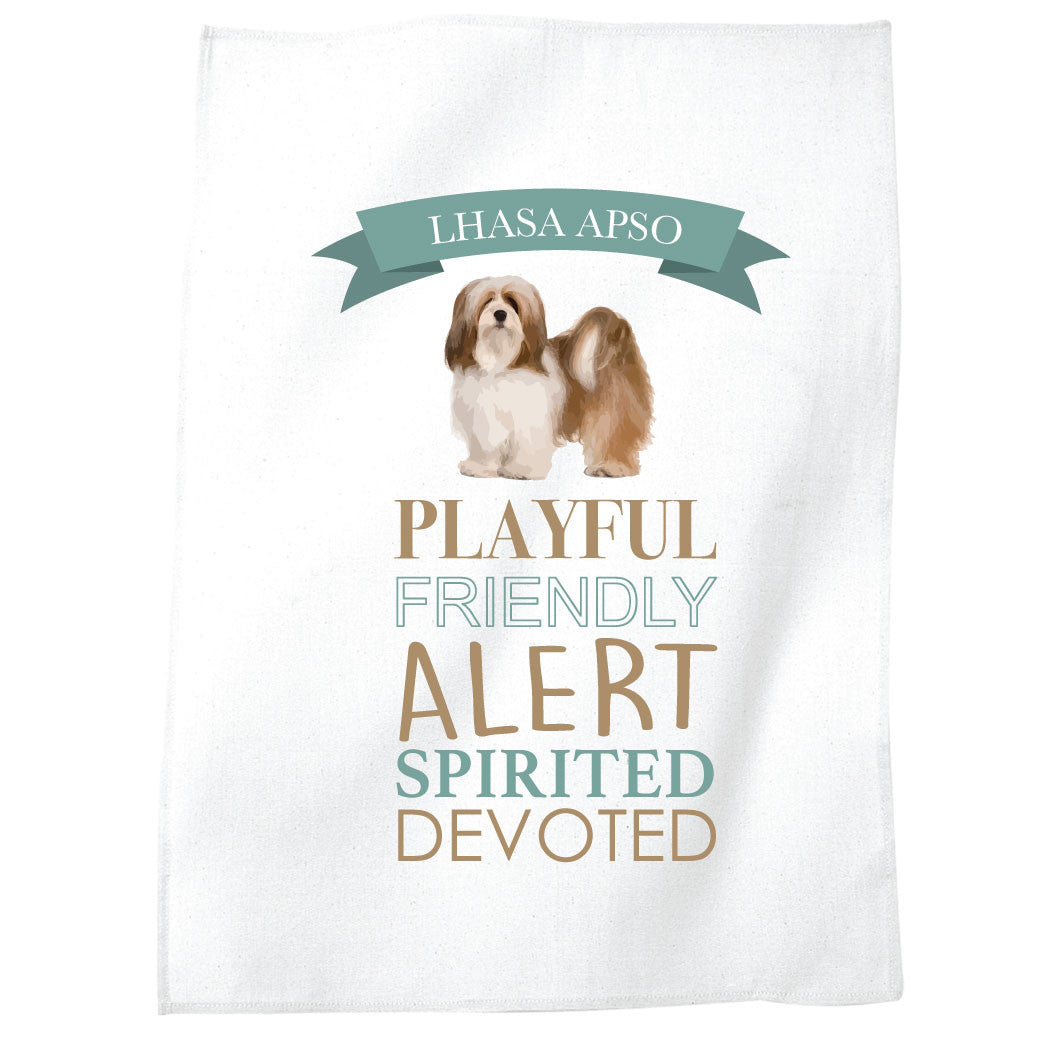 Lhasa Apso Dog Tea Towel