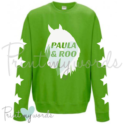 Unisex Personalised XC Cross Country Equestrian Sweatshirt - Horse Head Design