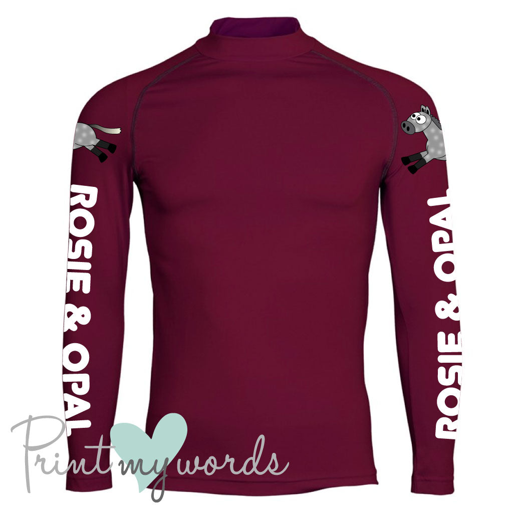 Plodders Children's Personalised XC Long Sleeve Baselayer