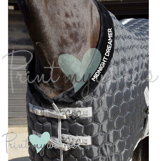 Personalised Michigan Hexagon Horse Stable Rug Quilt