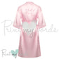 Personalised Satin Wedding Bridal Robe Dressing Gown - Maid of Honour