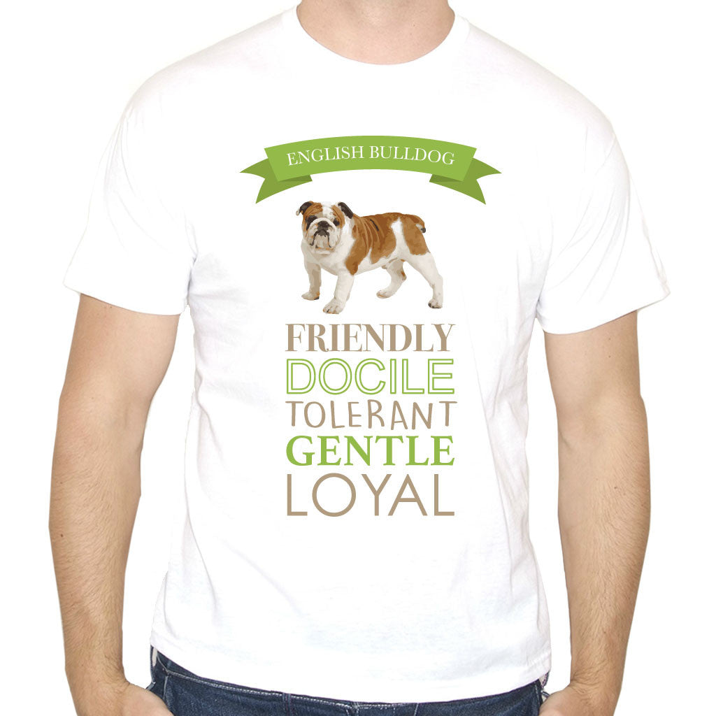 Men's English Bulldog Dog Breed T-Shirt