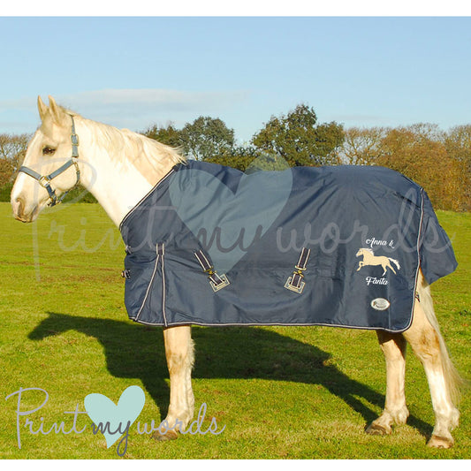 Personalised Lightweight Turnout Rug - Elegant Design