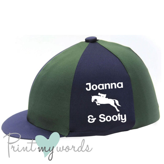 Personalised Jumping Lycra Hat Cover Silk